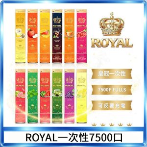 ROYAL皇冠拋棄式電子煙一次性7500口